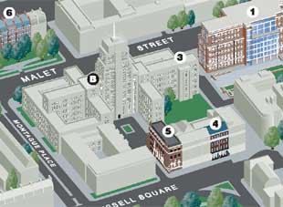 Birkbeck and the immediately surrounding area - click here to view map