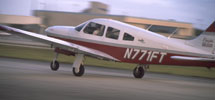 Florida Tech plane taking off