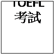 文字方塊: TOEFL
考試
