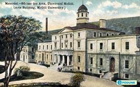 McGill University postcard post card - Arts Building, McGill University, QC