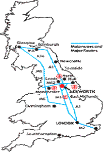 Main Routes and airports