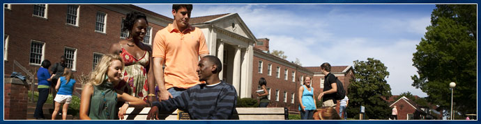 students in the quad